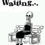 Skeleton Waiting For Drug Test Results