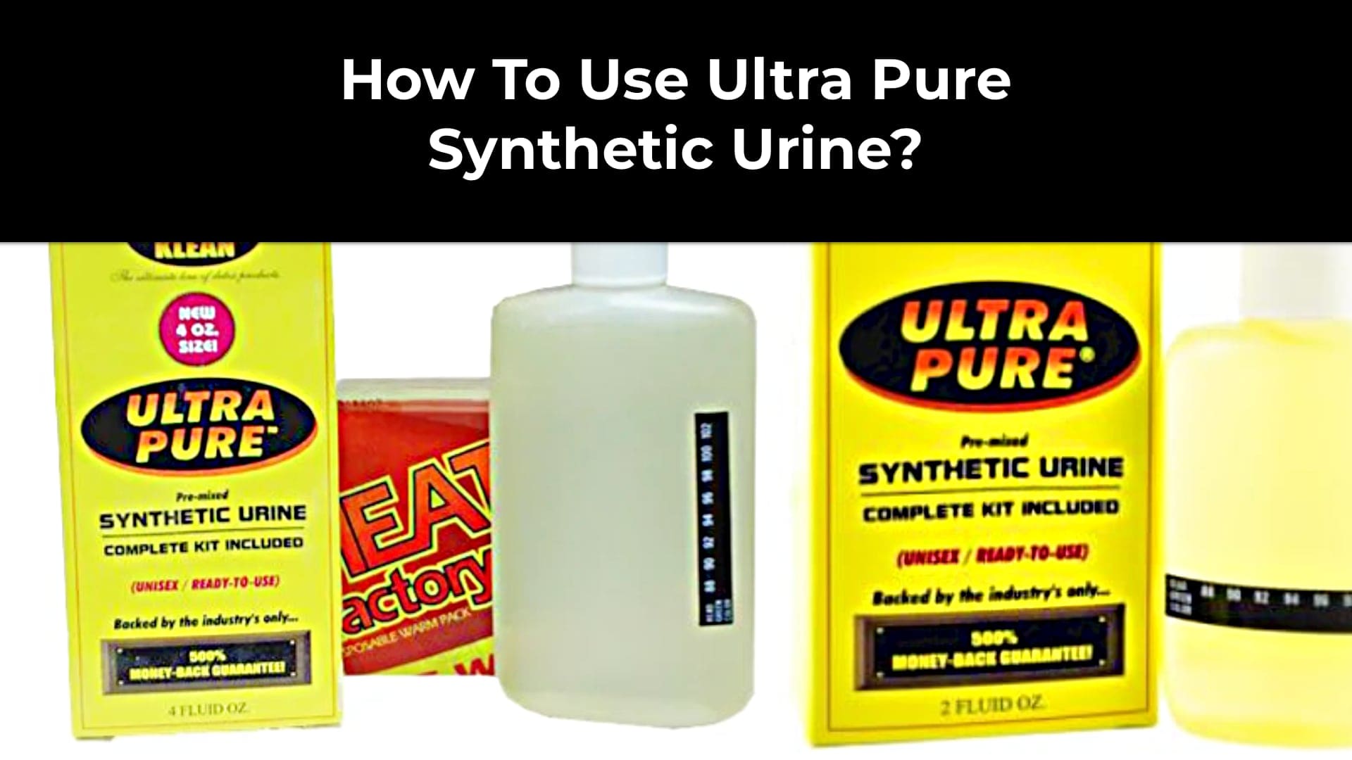 How To Use Ultra Pure Synthetic Urine